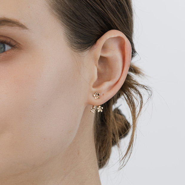 BLOOMING STAR PIERCED EARRING ＆ JACKET (K10/片耳用)(2JP1132)K10