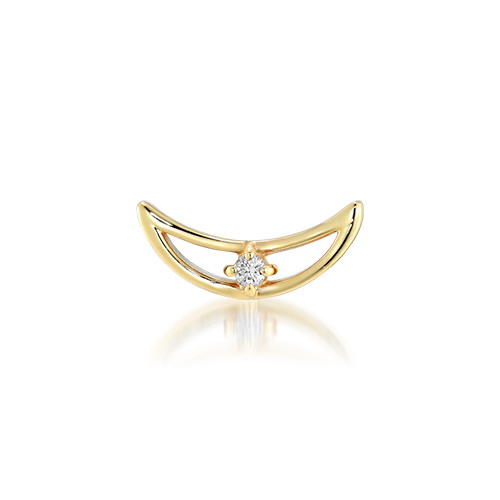 ピアスSMILING MOON PIERCED EARRING(2JP7894)STAR JEWELRY GIRL 