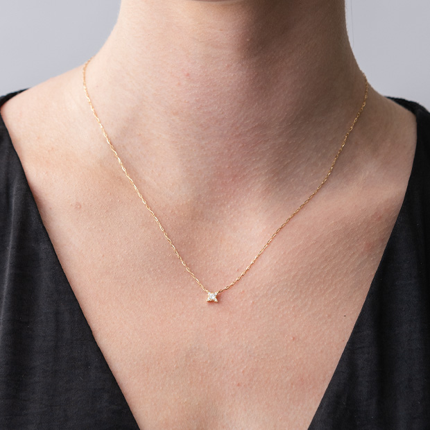 SPARKLE STAR NECKLACE(L)(1ZN1137)K18 ネックレス｜スタージュエリー