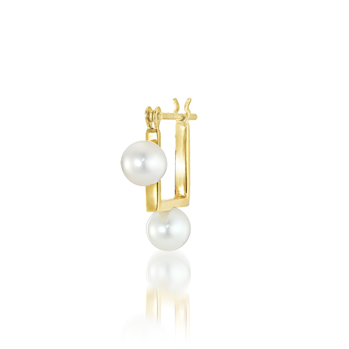 ピアスPEARL HOOP PIERCED EARRING(2JP7926)STAR JEWELRY GIRL (スター 