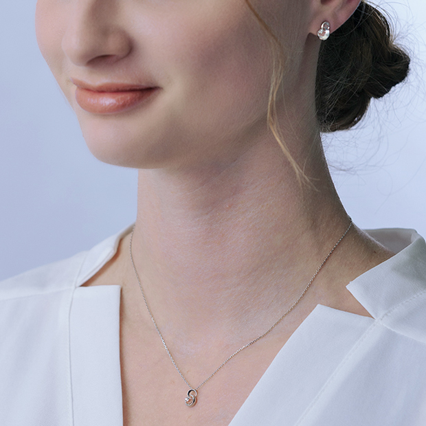 DOUBLE MOON NECKLACE(SV925)(2SN1683)SV925 ネックレス｜スター