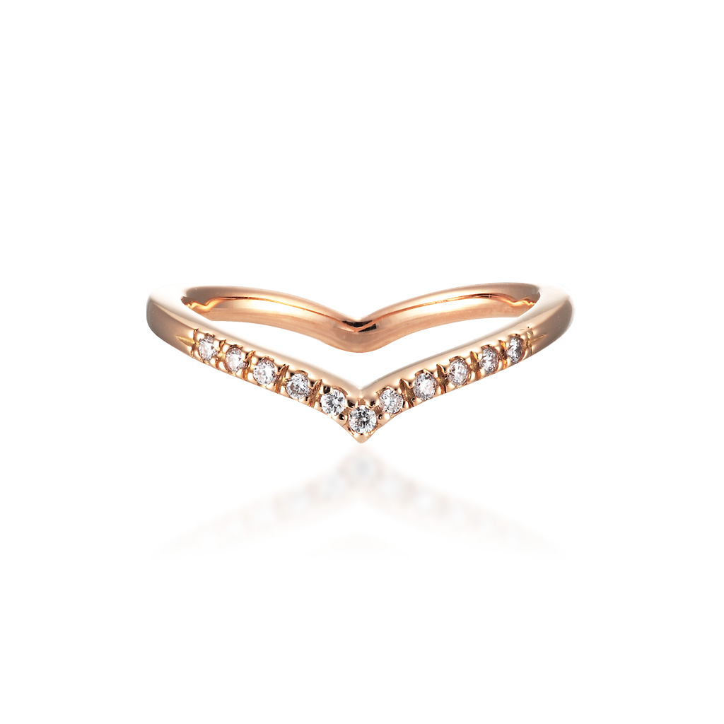 ピンキーリングDIAMOND HEART PINKIE RING(2ZR1475)｜スタージュエリー ...