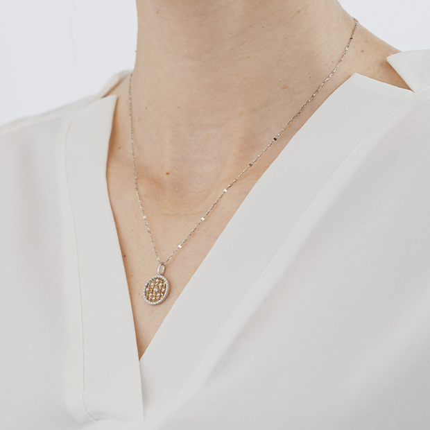 DIAMOND COMBINATION CHARM(1XC0009)K18/Pt950 チャーム｜スター