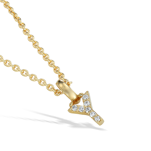 DIAMOND INITIAL CHARM (Y)(2ZC1012)K18 チャーム｜スター