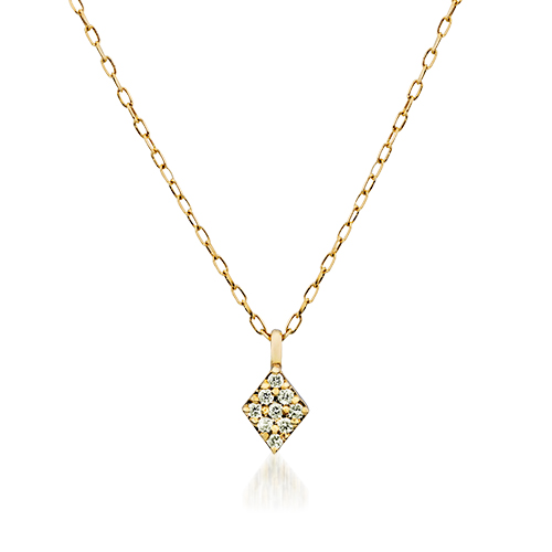 DIAMOND SKINNY NECKLACE(2JN1105)K10 ネックレス｜スター