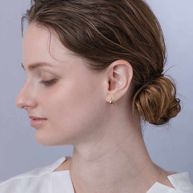 STAR JEWELRY スタージュエリー K18YG クリックフープピアス CLICK HOOP PIERCED EARRING(S/片耳用)(2GP0927)K18 ピアス