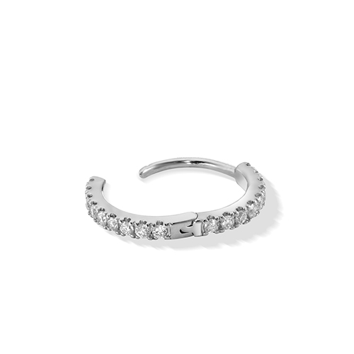 スタージュエリー　CLICK HOOP PIERCED (s) CLICK HOOP PIERCED EARRING(M)(片耳用)(2JP0799)K10 ピアス