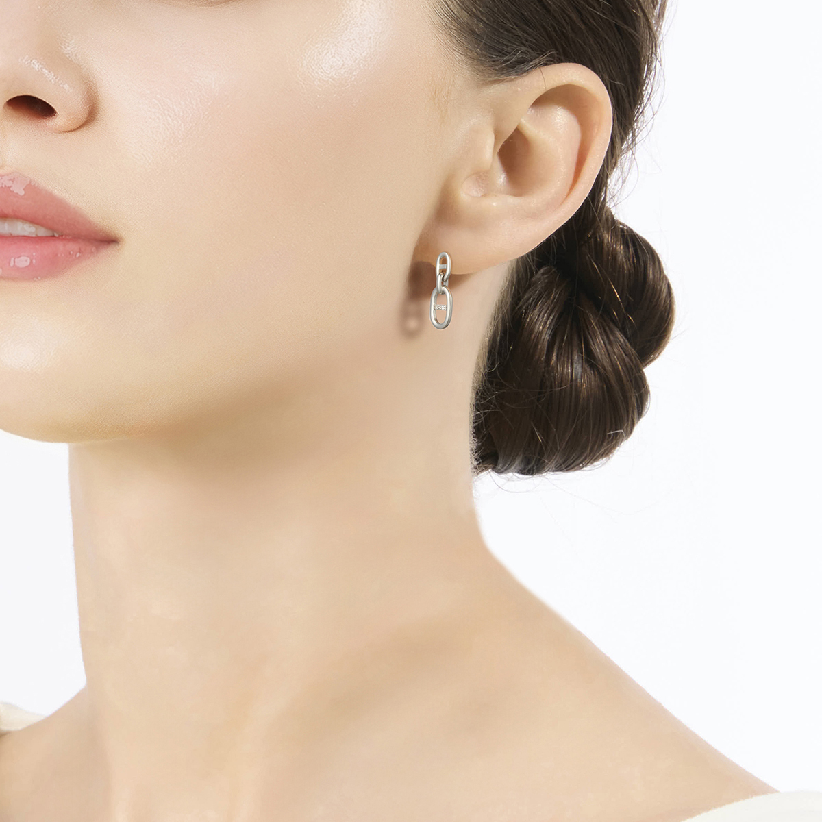 DIAMOND ANCHOR CHAIN PIERCED EARRINGS(2SP0921)SV925 ピアス｜スター