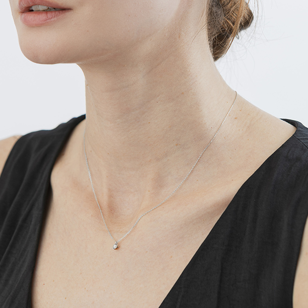 CROSSINGSTAR SETTING NECKLACE(1XN0835)Pt950 ネックレス｜スター
