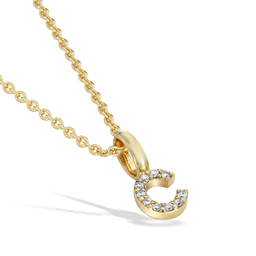 DIAMOND INITIAL CHARM (C)(2ZC1003)K18 チャーム｜スター