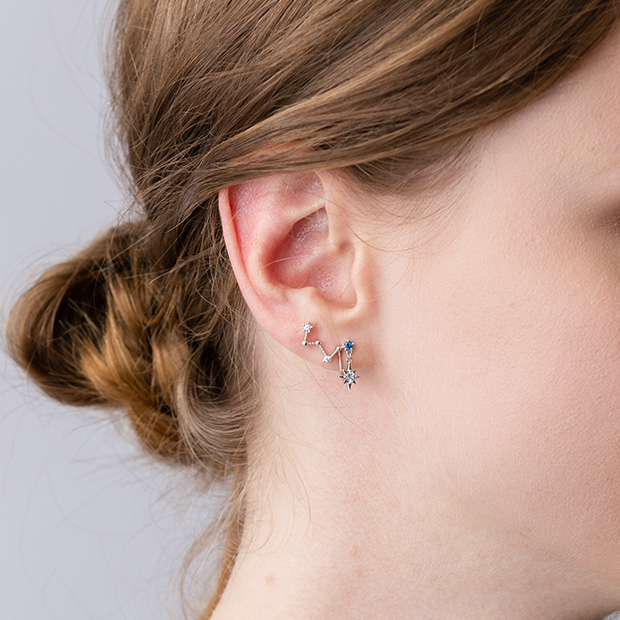 CONSTELLATION EARRINGS(2JE0080)K10 イヤリング｜スター
