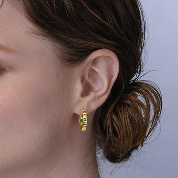 22k9Pピアス LAPUIS] Line Coil Heart pierced earrings M | CASSELINI ONLINE SHOP