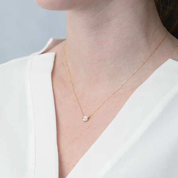 HERRINGBONE NECKLACE(2JN1057)K10 ネックレス｜スター
