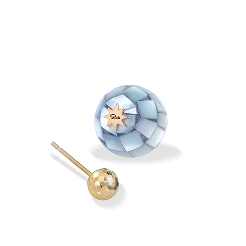 SHIMMER BALL PIERCED EARRING(片耳用)(2JP1084)K10 ピアス