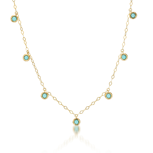ネックレスTURQUOISE CIRCLE NECKLACE(2JN1018)|スタージュエリー公式 ネックレスTURQUOISE CIRCLE NECKLACE(2JN1018)|スタージュエリー公式