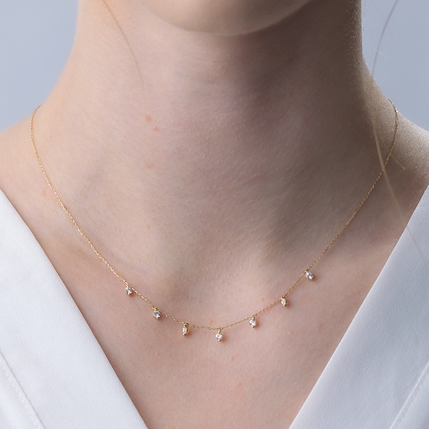 K10 ネックレス DEW DROPS スタージュエリー DEW DROPS NECKLACE(2JN1064)K10 ネックレス｜スタージュエリー