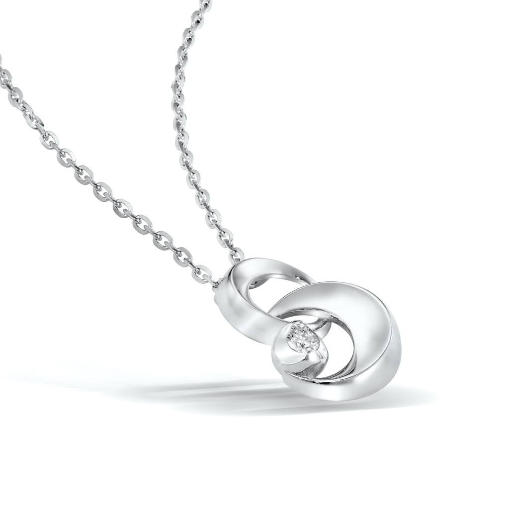 K10価格K10 ネックレス DIAMOND MOON NECKLACE