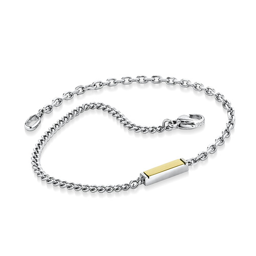 uzu アクセサリーセット　素材silver 925 k10 SIGNET PLATE BRACELET(SV925×YG)(2SU1016)SV925/K10 ブレスレット