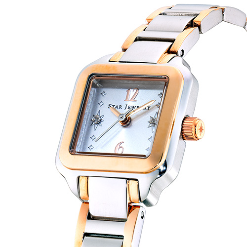 DIAMOND SQUARE WATCH(2SW1106)STEEL ウォッチ｜スター