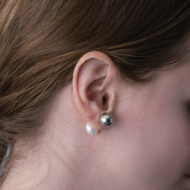 【美品】ペアーピアス SV ペアーピアス SV