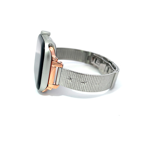 STAR MESH APPLE WATCH BAND(SV)(2QS1192)STEEL ウォッチバンド