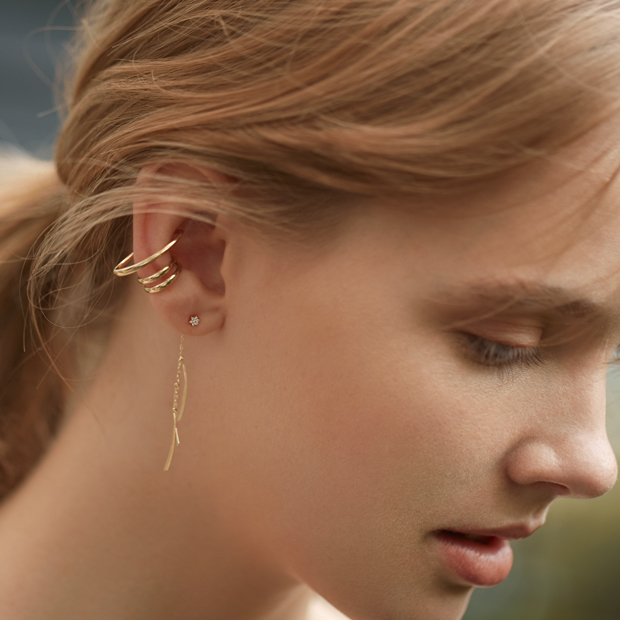 GOLD EAR CUFF(2JE7036)STAR JEWELRY GIRL (スタージュエリ―ガール