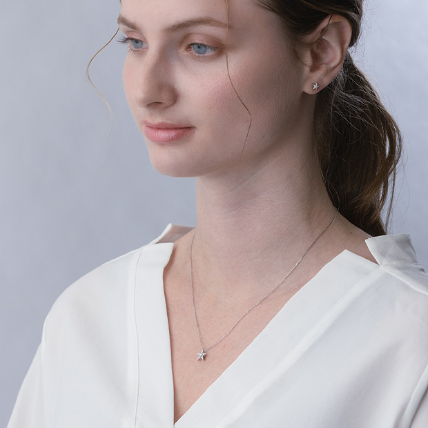 STAR OF STARS NECKLACE(M)(1XN0807)Pt950 ネックレス｜スター 