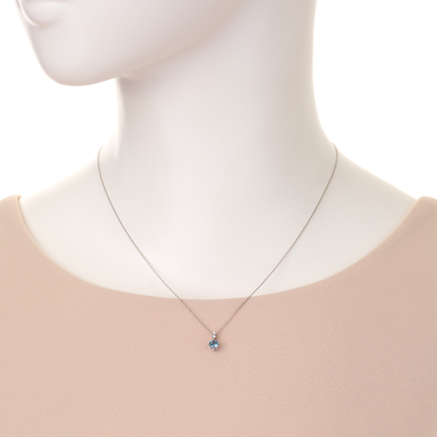 ネックレスCROSSING STAR SETTING AQUAMARINE NECKLACE(2XN0297 ...