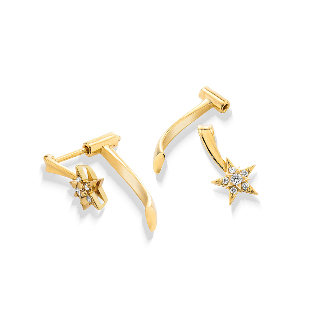 STAR JEWELRY スタージュエリー K18 750 ピアス 両耳ゴールド スター | K18(イエロー) | 15～20万円 | ピアス(両耳) | スター