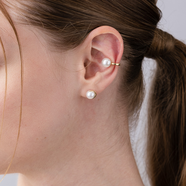 PEARL CLIP EARRINGS(2JE0046)K10 イヤリング｜スタージュエリー