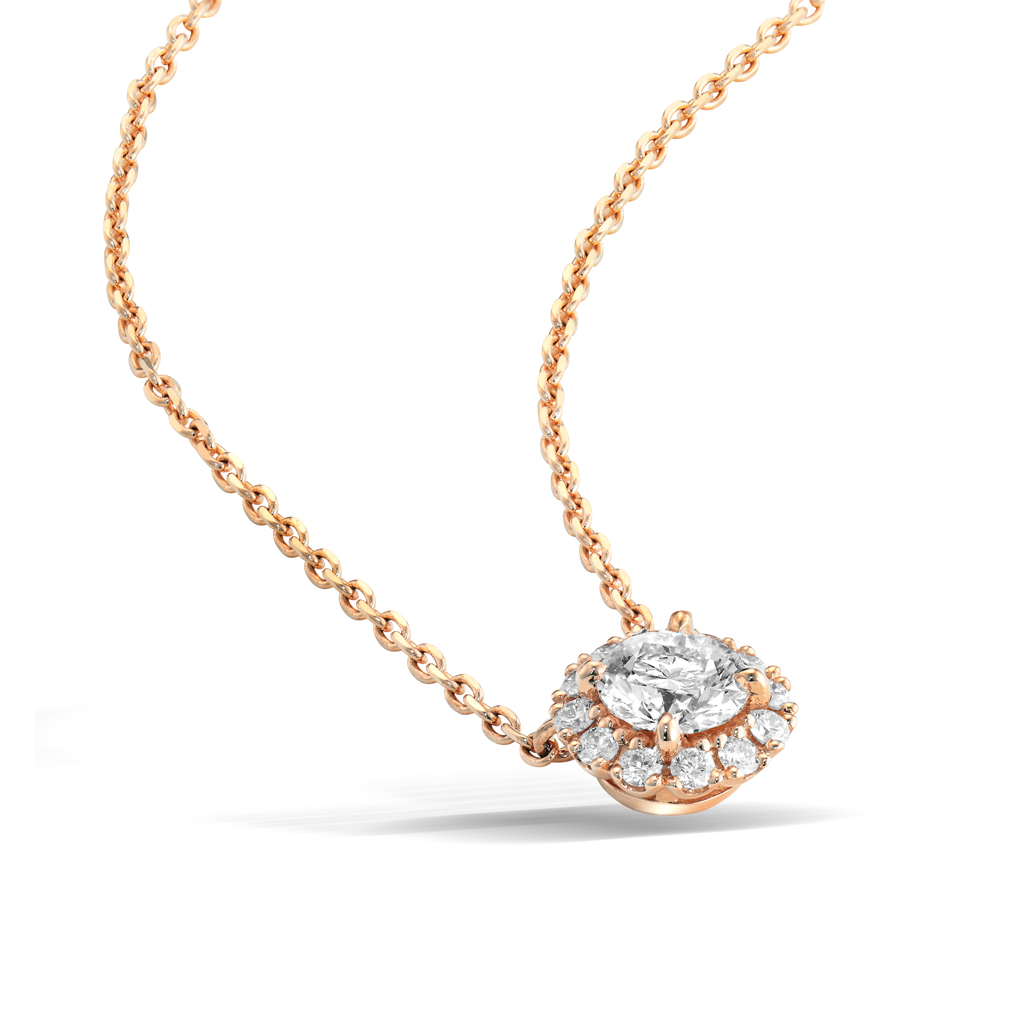 ネックレスDIAMOND HALO NECKLACE(L)(1ZN1080)｜スタージュエリー公式