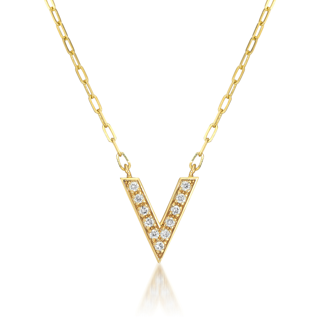 ネックレスDIAMOND GEOMETRIC V NECKLACE(2JN1036)｜スタージュエリー ...