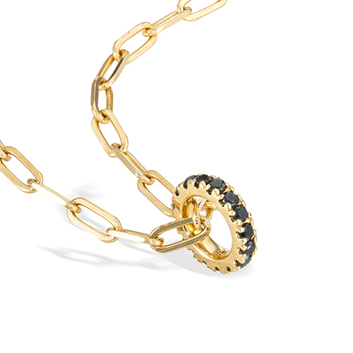 BLACK DIAMOND MINI RING CHARM(2ZC1021)K18 チャーム｜スター