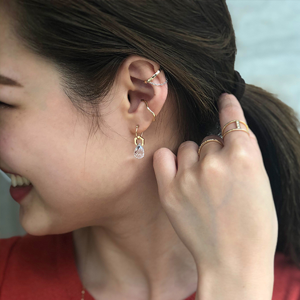 スタージュエリー　ピアス　フックピアス