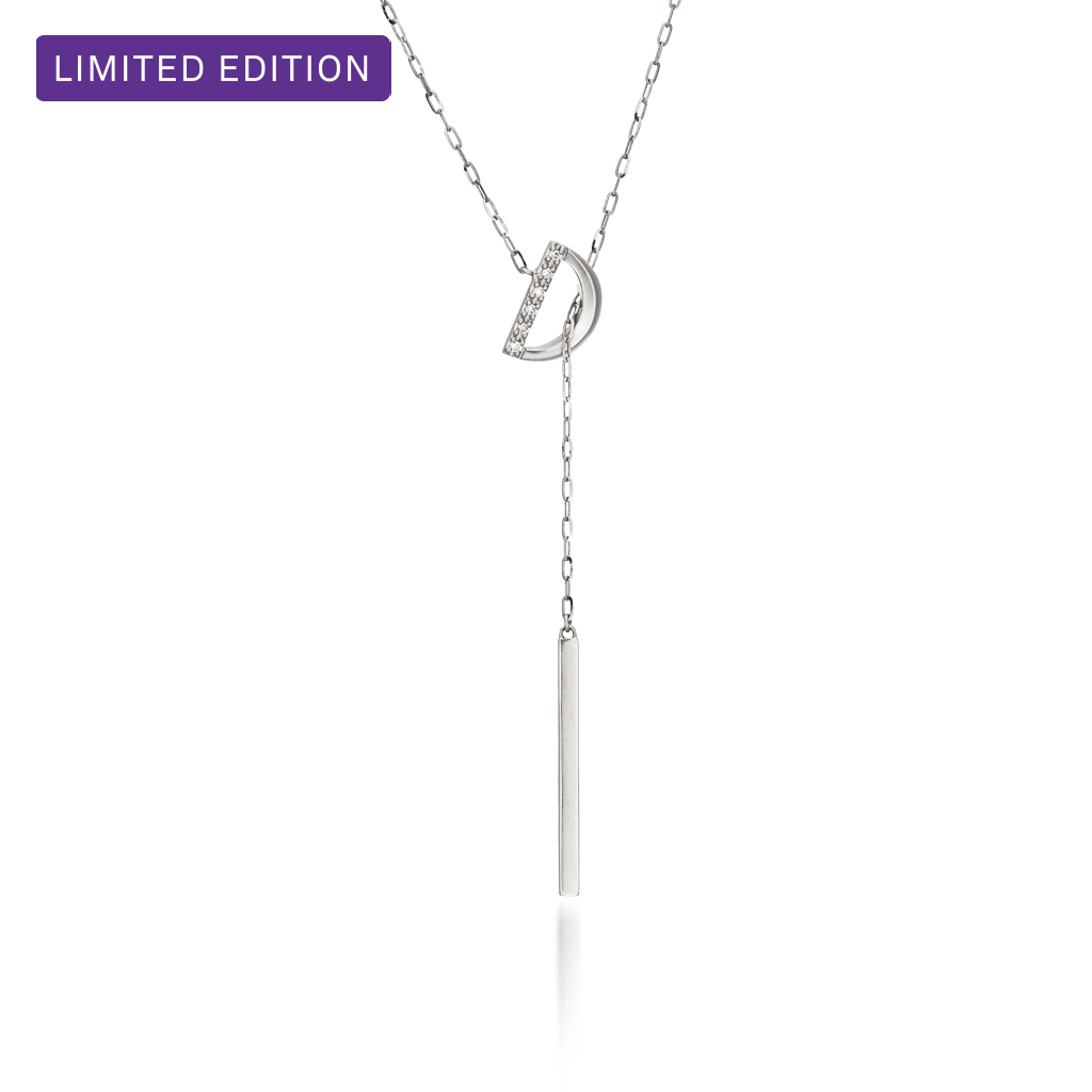 数量限定】HALF MOON NECKLACE(1XN0792)Pt950 ネックレス｜スター  