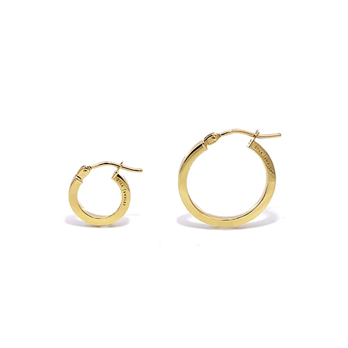 HOOP PIERCED EARRING(1.8cm/片耳用)(2GP0942)K18 ピアス｜スター