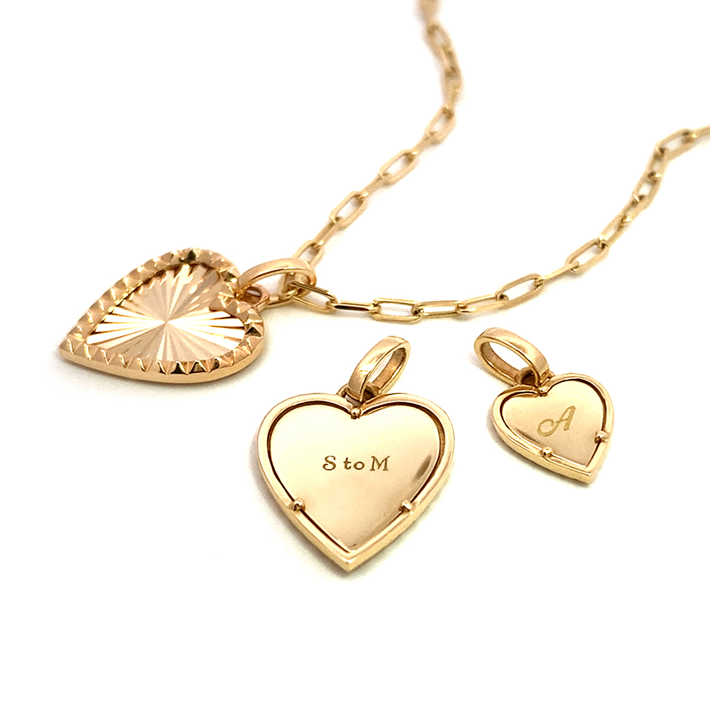 ETCHED HEART CHARM(2JC0140)K10 チャーム｜スタージュエリー公式 