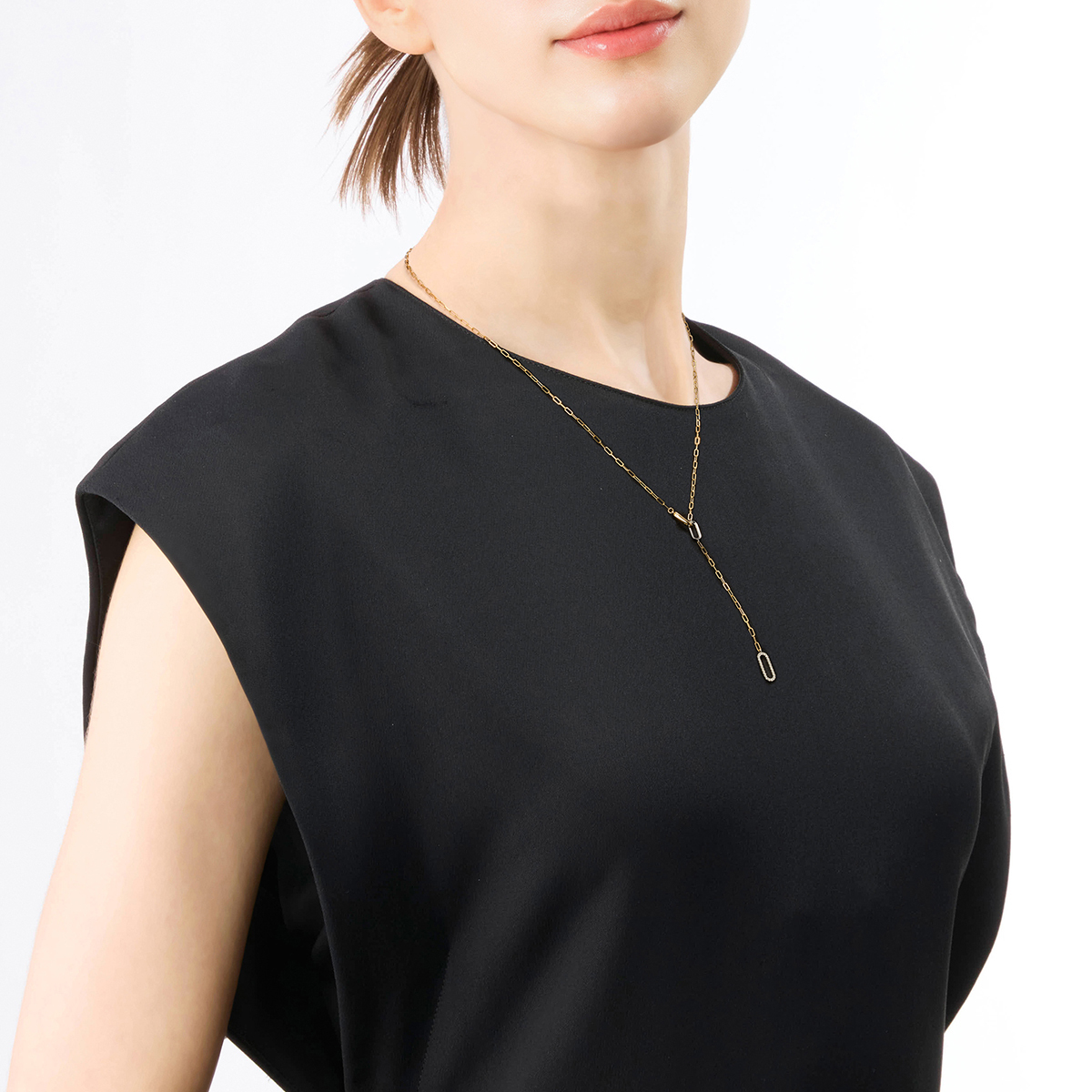 DIAMOND LINKS 2WAY NECKLACE(1ZN1205)K18/Pt950 ネックレス｜スター