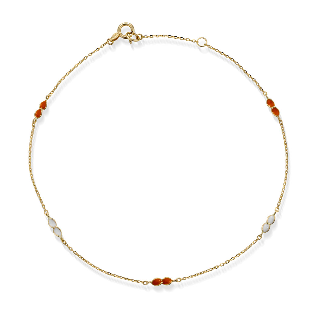 スタージュエリーK10 アンクレット CHAIN ANKLET24cm