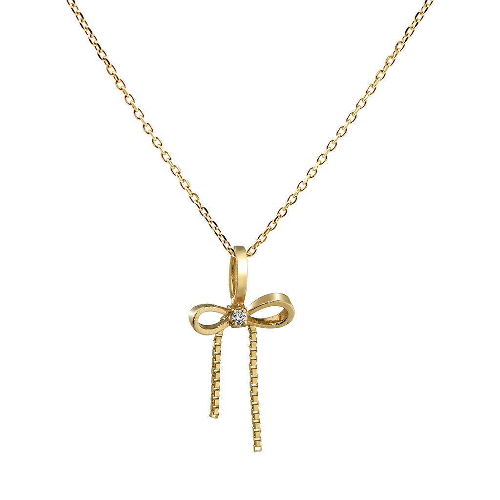 Winter限定/オンラインストア限定】INFINITY BOW CHARM(2JC0141)K10