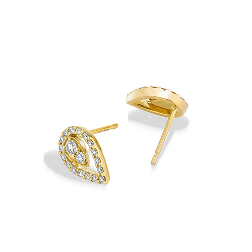 BRILLIANCE DROP PIERCED EARRINGS(1ZP0944)K18 ピアス｜スター