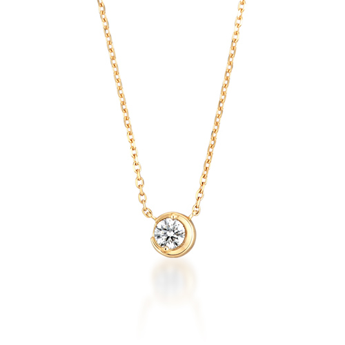 ネックレスMOON SETTING DIAMOND NECKLACE 0.10ct(2ZN1830)｜スター ...