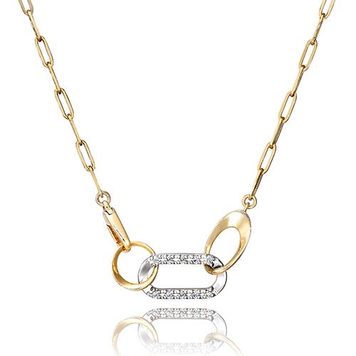 DIAMOND LINKS NECKLACE(1ZN1095)K18/Pt950 ネックレス｜スター  