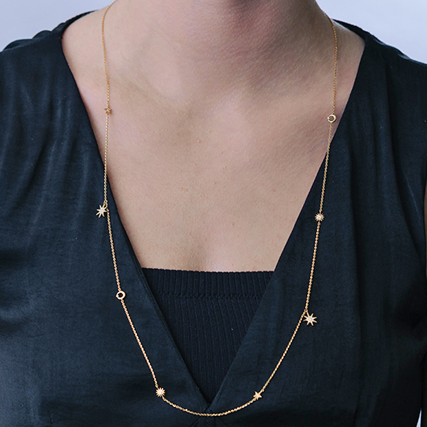 MOON & SUN NECKLACE(1ZN1170)K18 ネックレス｜スタージュエリー公式