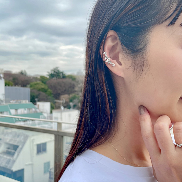 イヤリングSHINE BRIGHT EAR CUFF(片耳用)(2SE7066)STAR JEWELRY GIRL