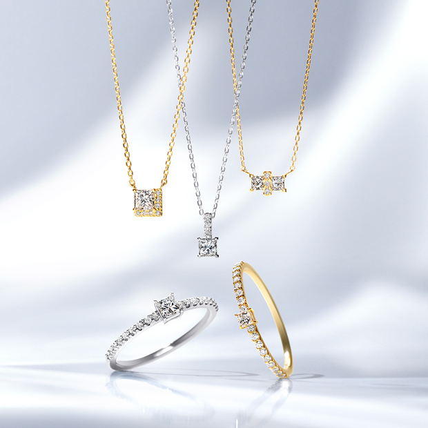 ネックレスPRINCESS CUT DIAMOND NECKLACE(2XN0461)｜スタージュエリー