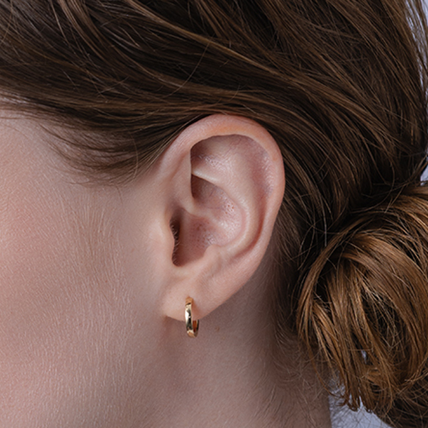 CLICK HOOP PIERCED EARRING(L／片耳用)(2JP0946)K10 ピアス