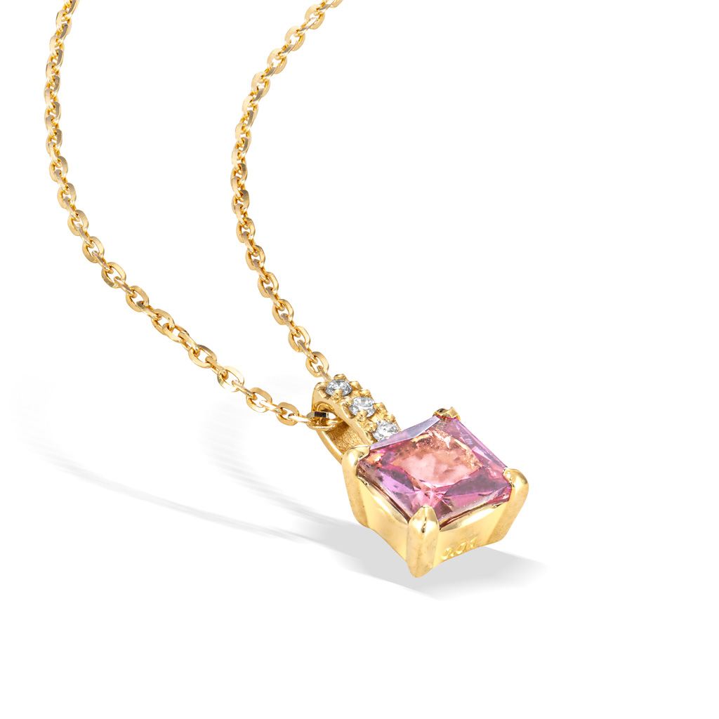 ネックレスSQUARE TOURMALINE NECKLACE(2ZN2459)｜スタージュエリー