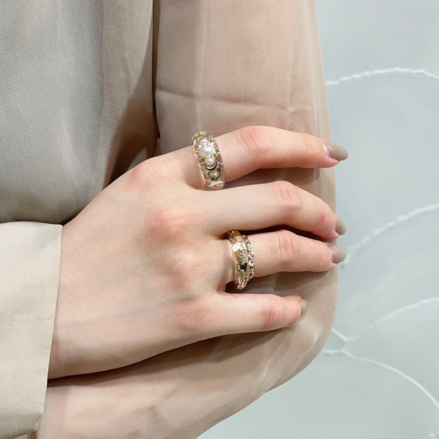 リング(通常サイズ)CLEAR CELESTIAL RING(2SR1495)|スタージュエリー