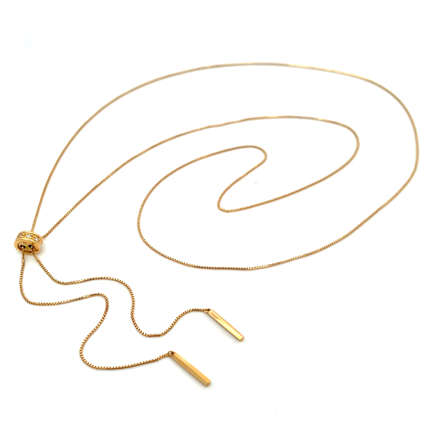 SLIDE LARIAT NECKLACE(1ZN1130)K18 ネックレス｜スタージュエリー公式